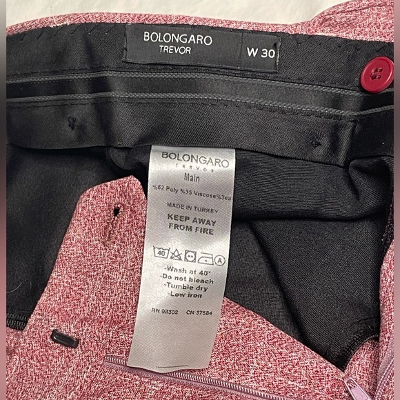 Men’s slacks in light pink, W30, regular leg. Never worn, tag still on. - Picture 2 of 5
